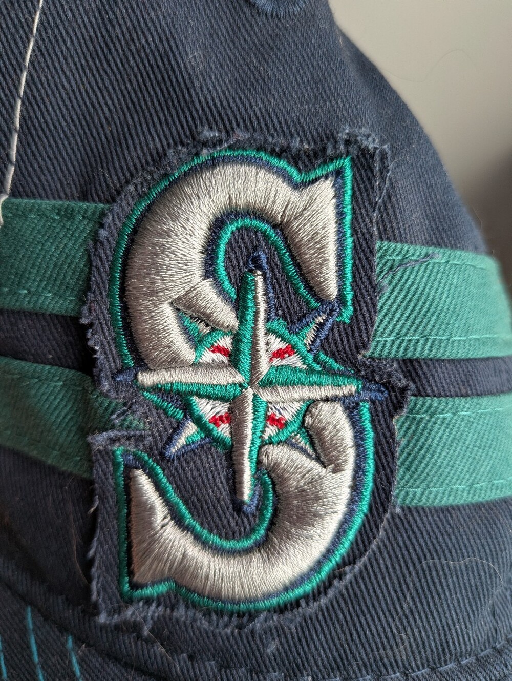 Seattle Mariners Trucker Hat Navy Blue Teal White Mesh Aquafina Promo Cap